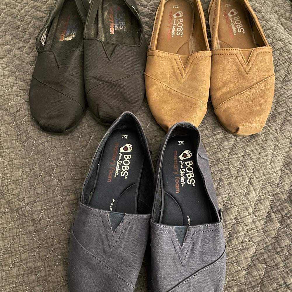 Skechers Bobs bundle (set of 3) size 7